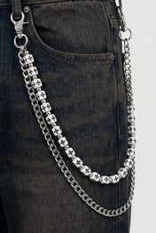 Cross Bead Wallet Chain