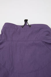 Purple Asymmetric Zip Track Jacket