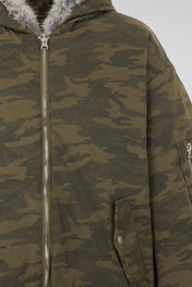 Arctic Reversible Faux Fur Hooded Jacket