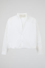 Off-White Cropped Overshirt