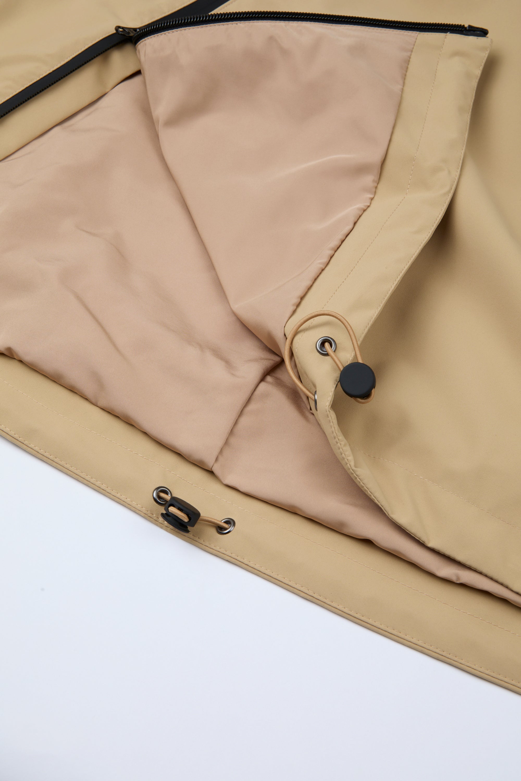 Dual-Zip Anorak Sand