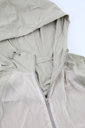 Technical Mesh Windbreaker Beige