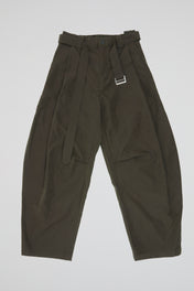 Structured Belted Volume Pants