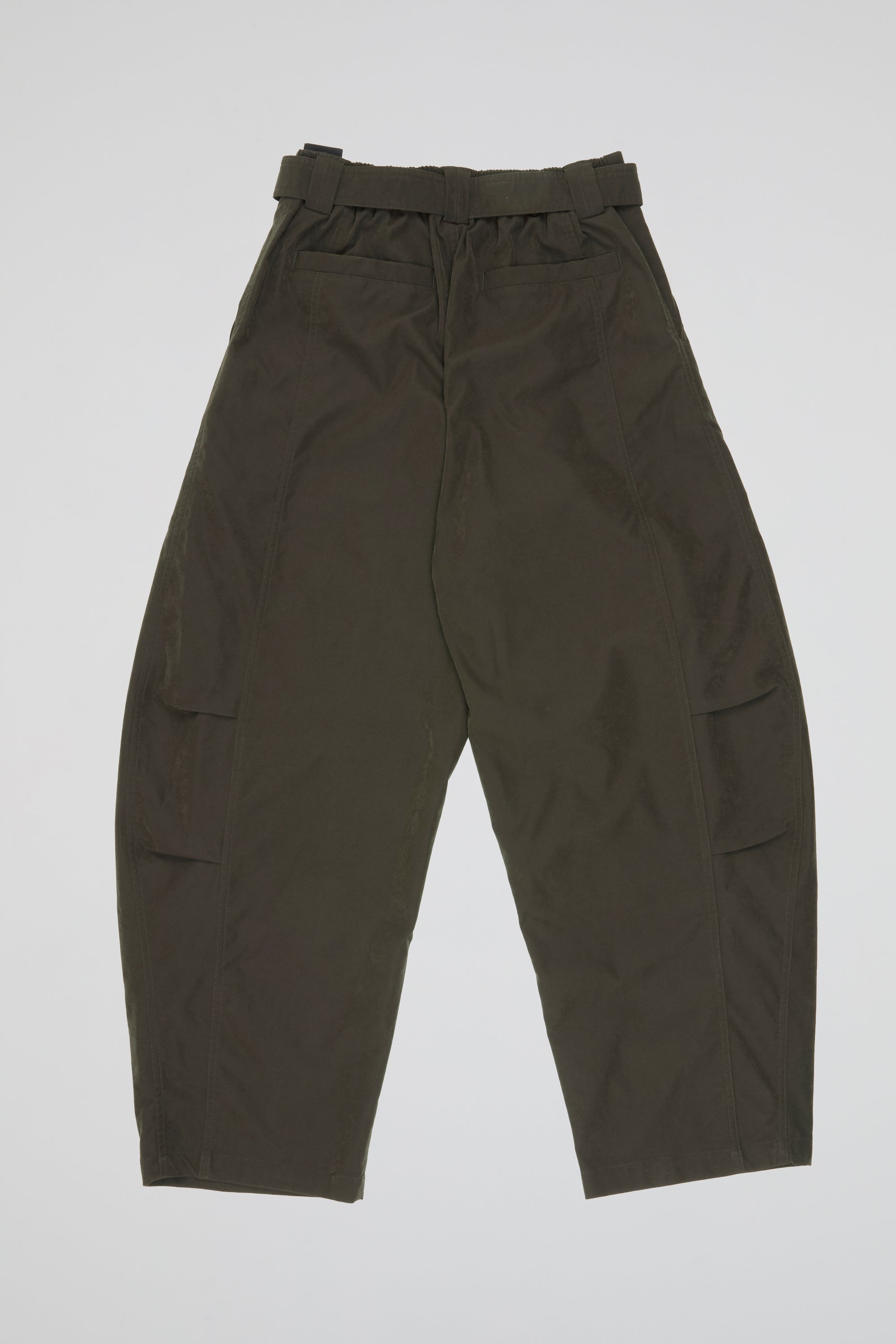 Structured Belted Volume Pants