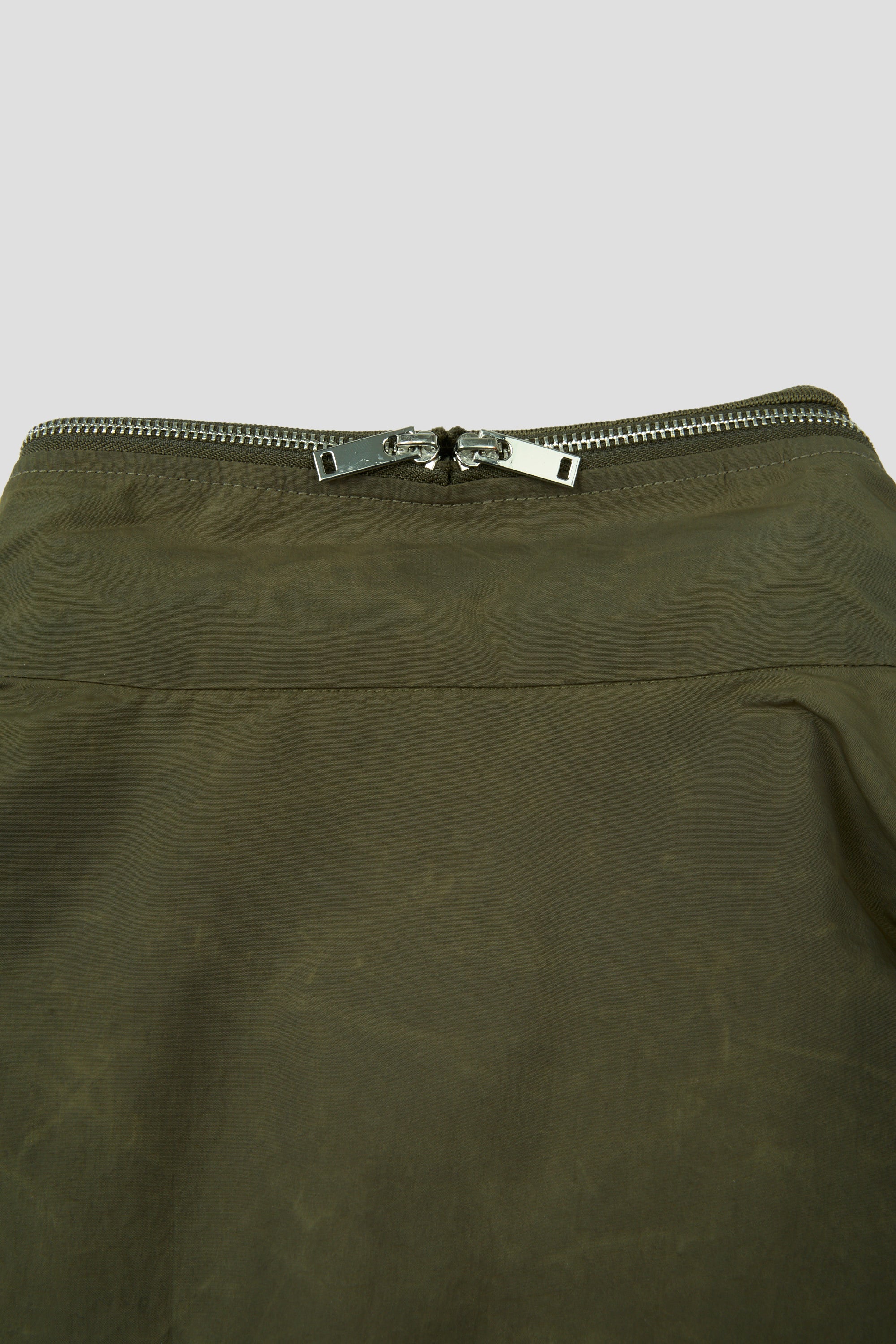 Green Zip Inside Shirt Jacket