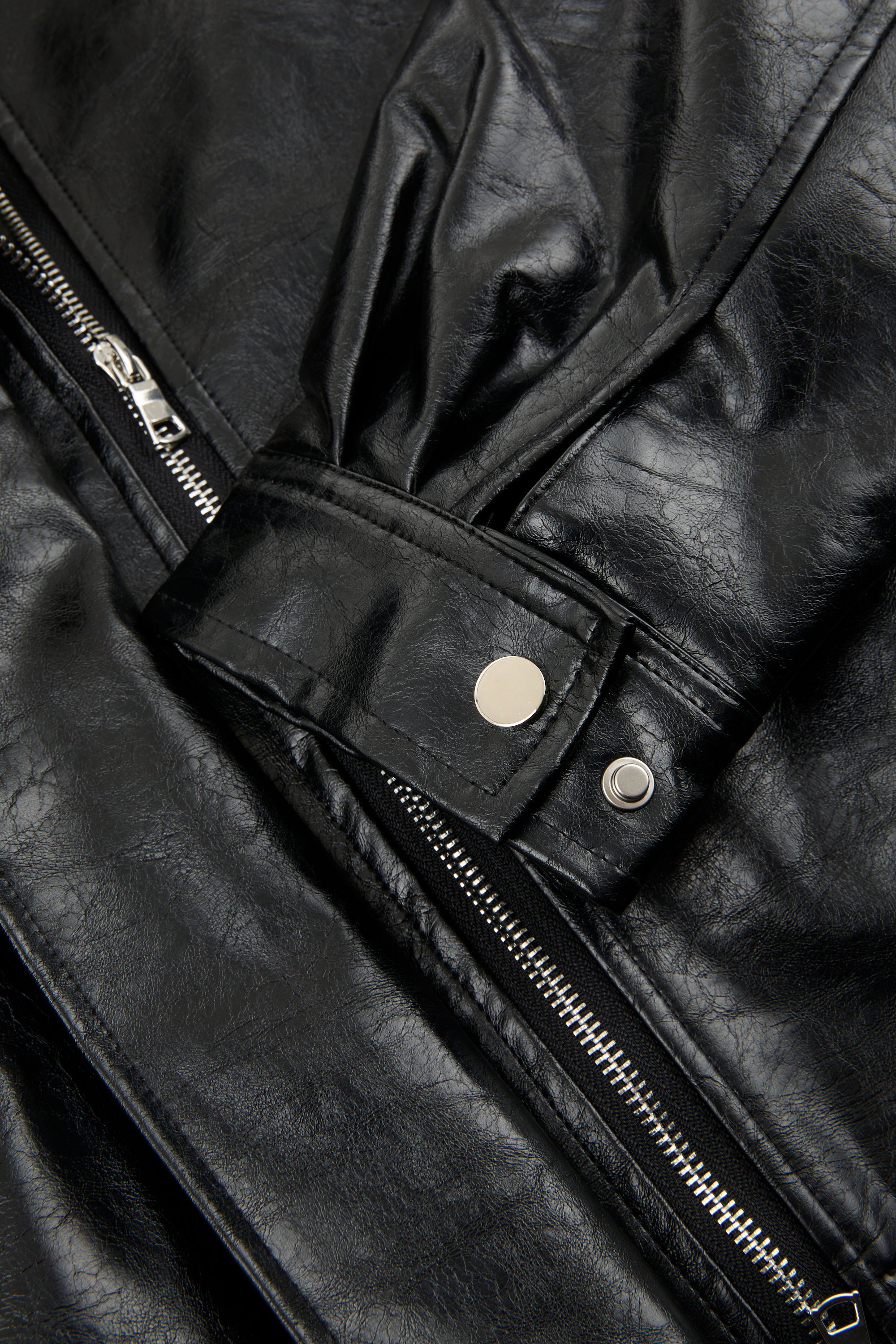 Reversible Fur Leather Cropped Jacket
