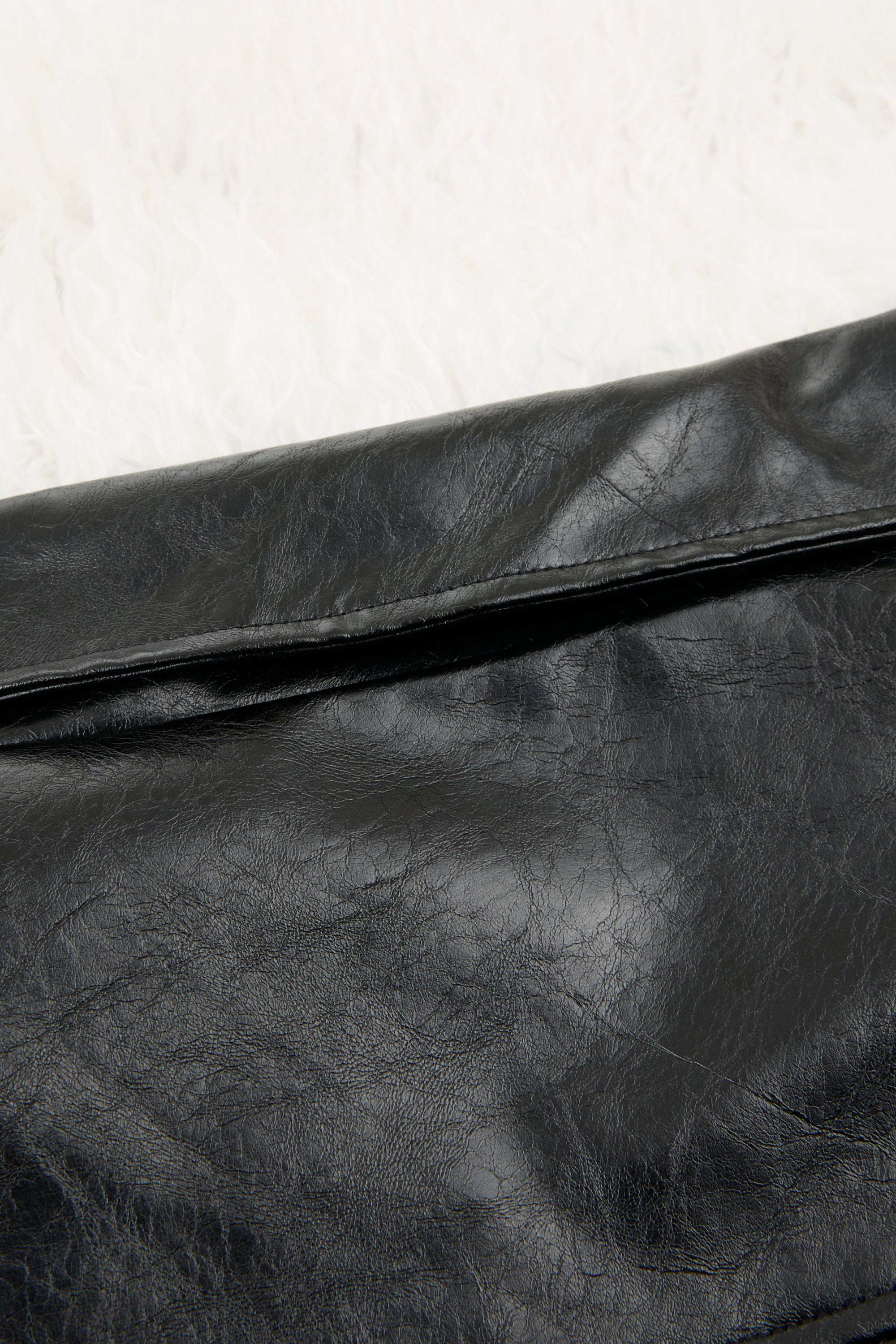 Reversible Fur Leather Cropped Jacket
