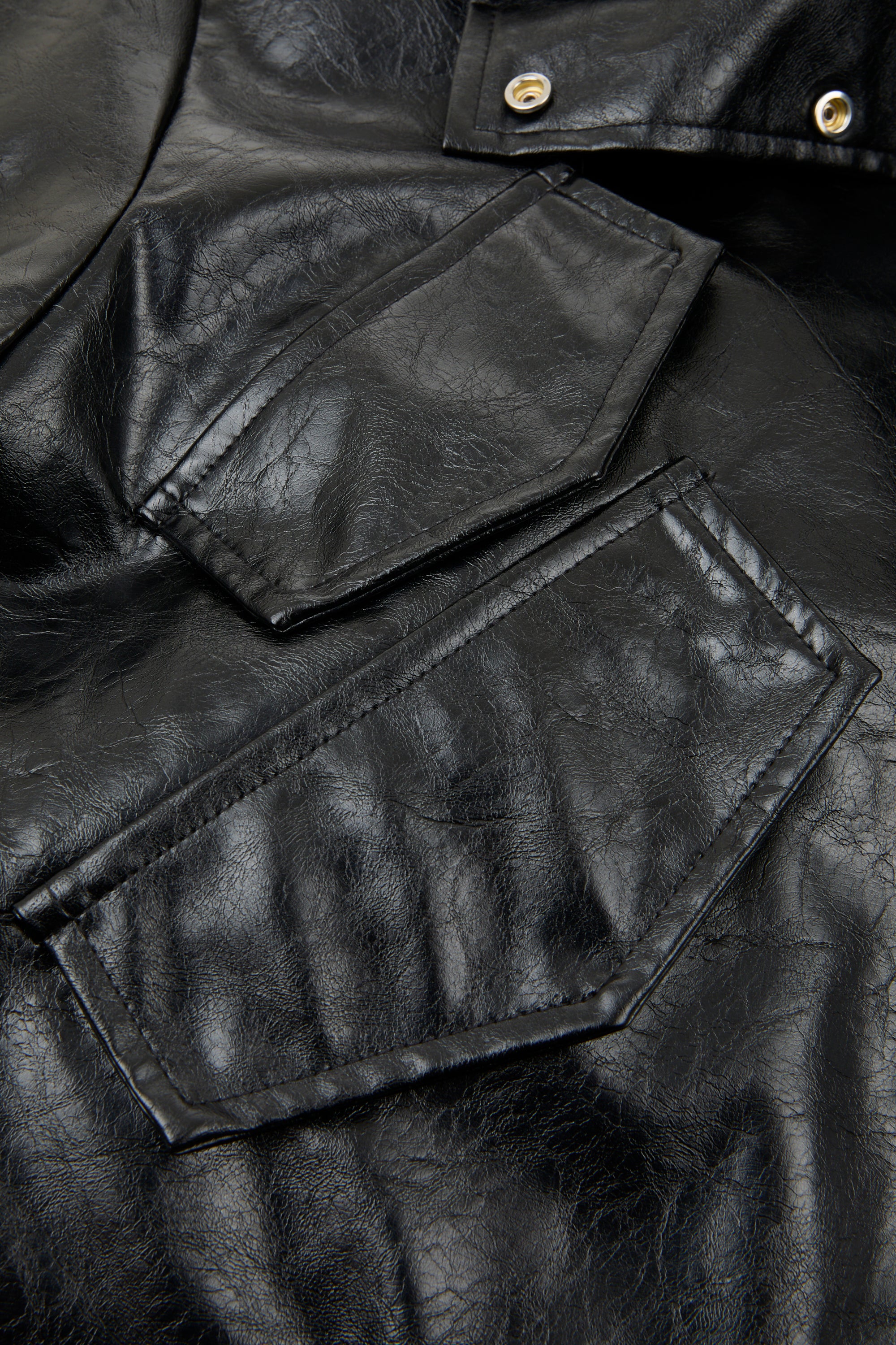 Reversible Fur Leather Cropped Jacket