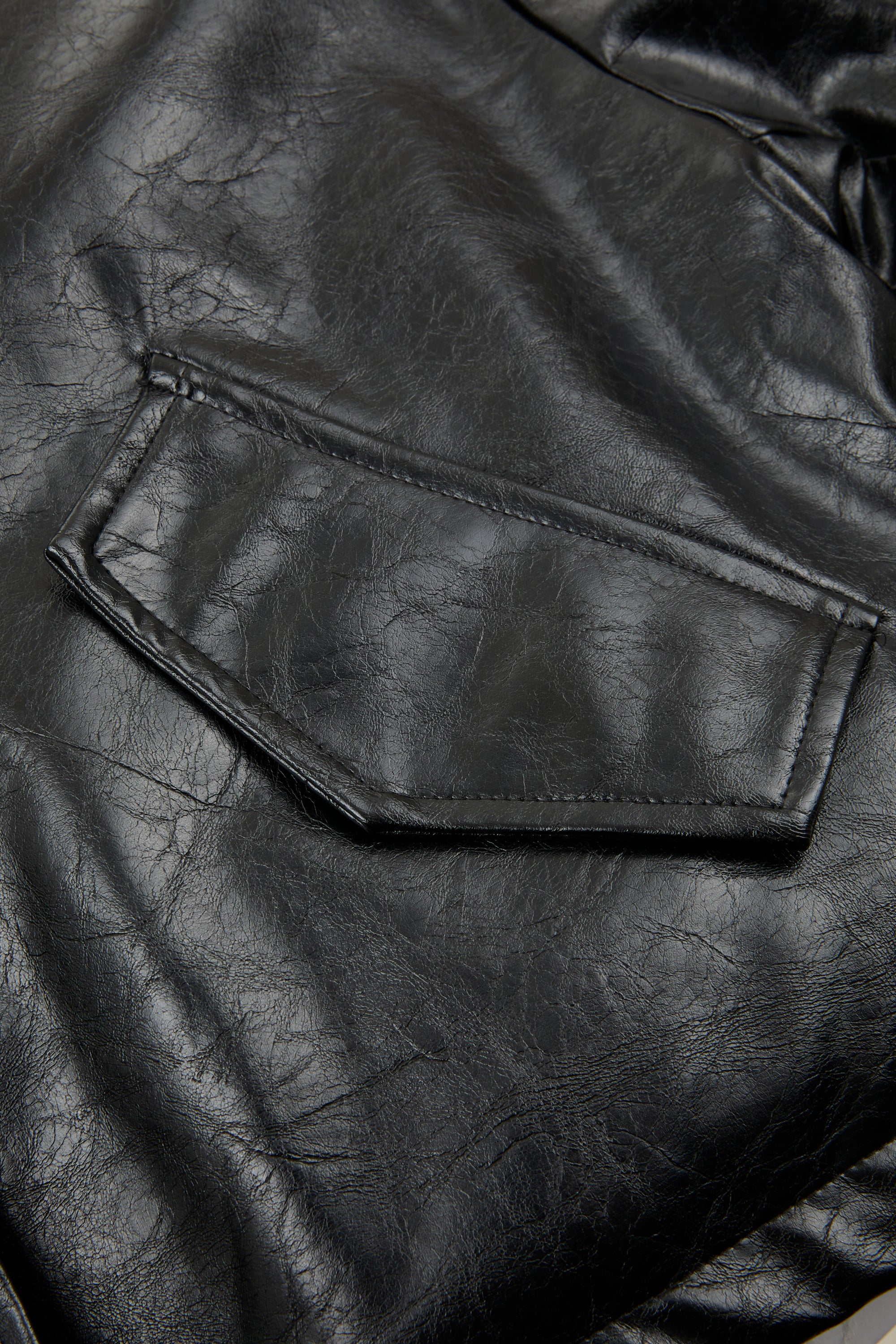Reversible Fur Leather Cropped Jacket
