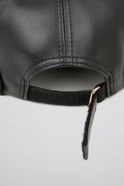 Hat Black PU Leather