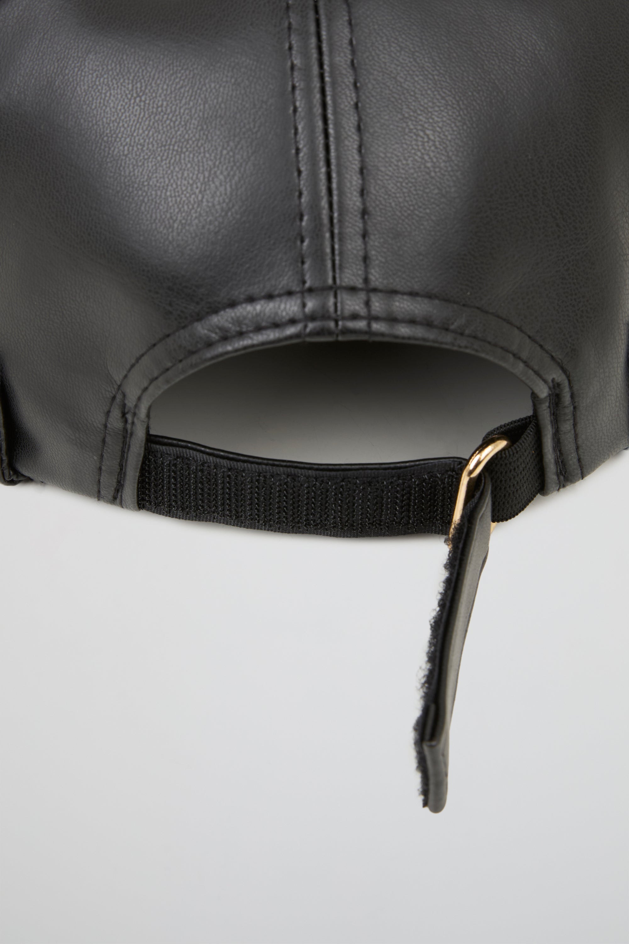 Hat Black PU Leather