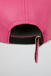 Docker Hat Magenta Pink PU Leather