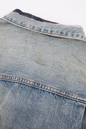 Distressed Indigo Denim Jacket