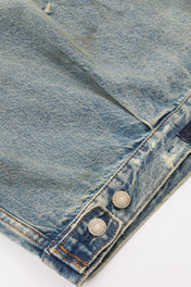 Distressed Indigo Denim Jacket