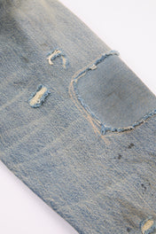 Distressed Indigo Denim Jacket