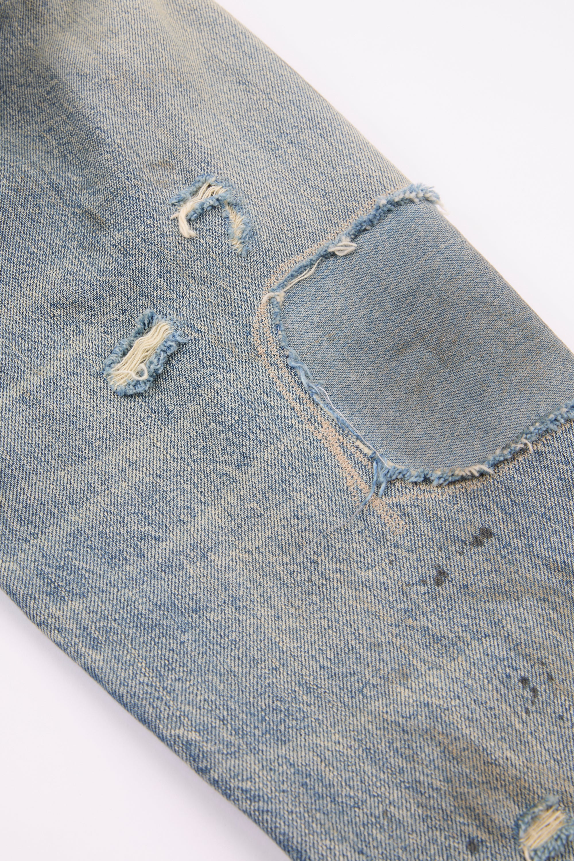 Distressed Indigo Denim Jacket