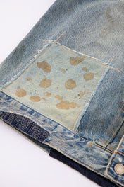 Distressed Indigo Denim Jacket