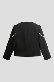 Crystal Western Yoke Cropped Jacket