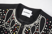 Crystal Western Yoke Cropped Jacket