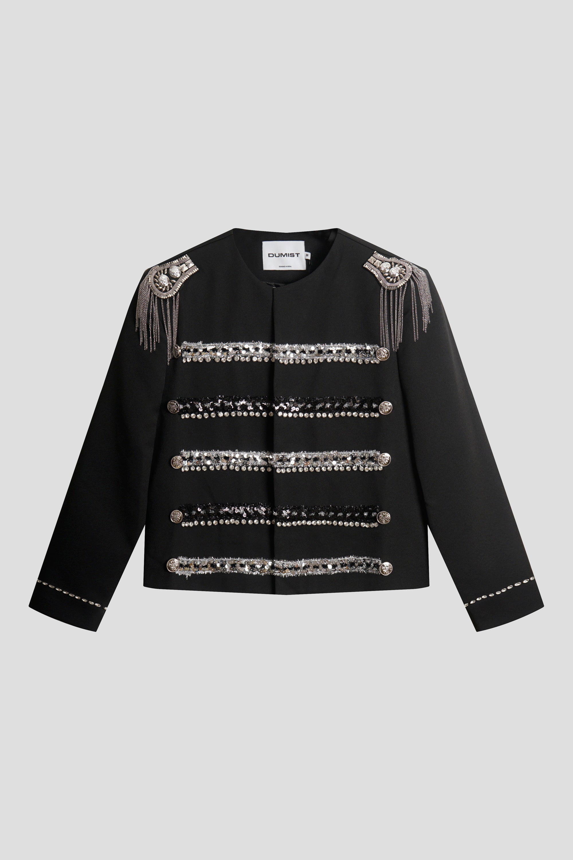Silver Braid Fringed MJ Jacket