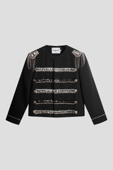 Silver Braid Fringed MJ Jacket