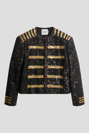 Gold Braid Sequin MJ Jacket