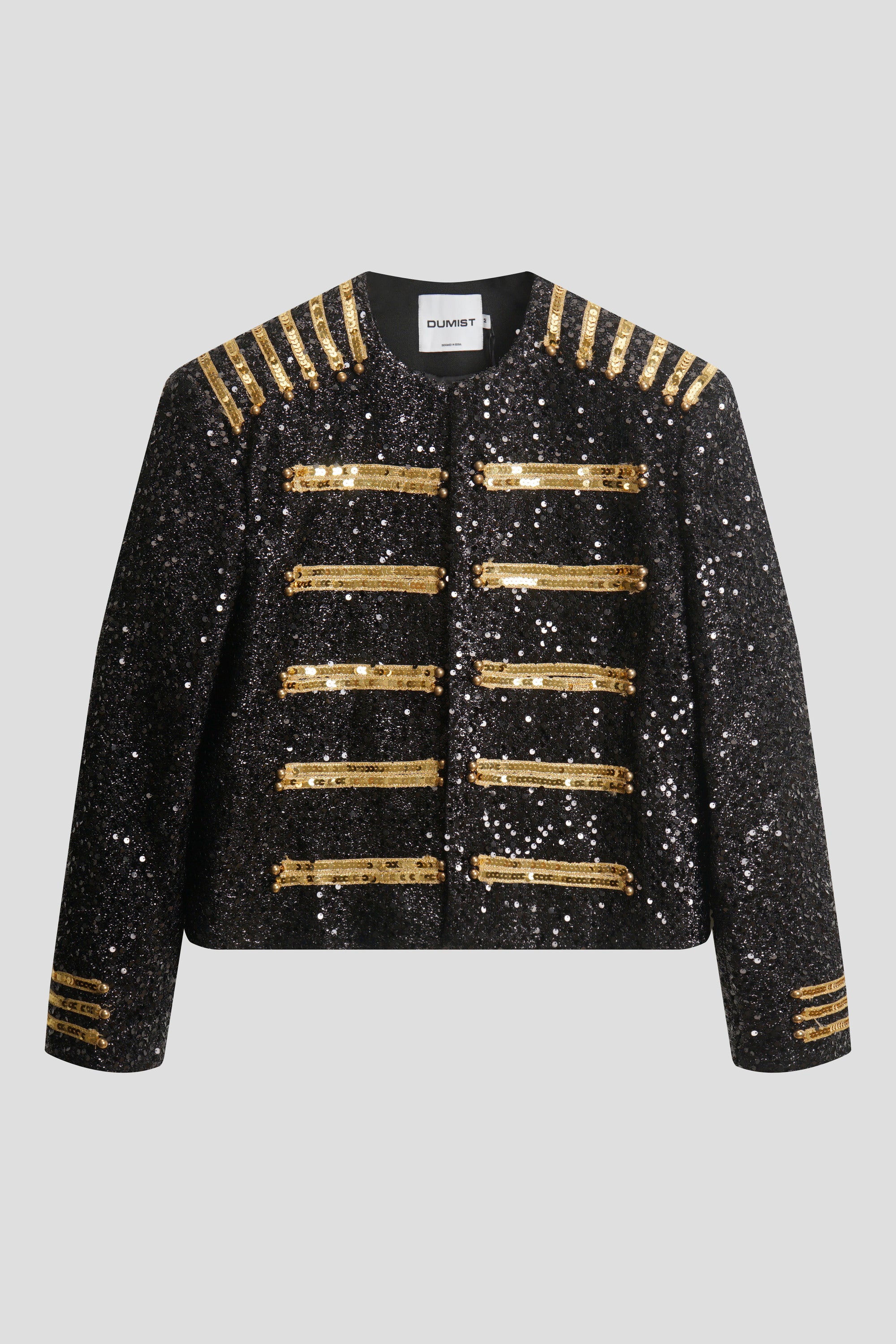 Gold Braid Sequin MJ Jacket