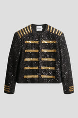 Gold Braid Sequin MJ Jacket