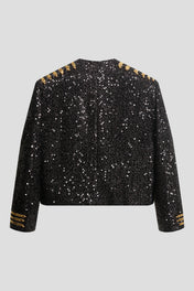 Gold Braid Sequin MJ Jacket