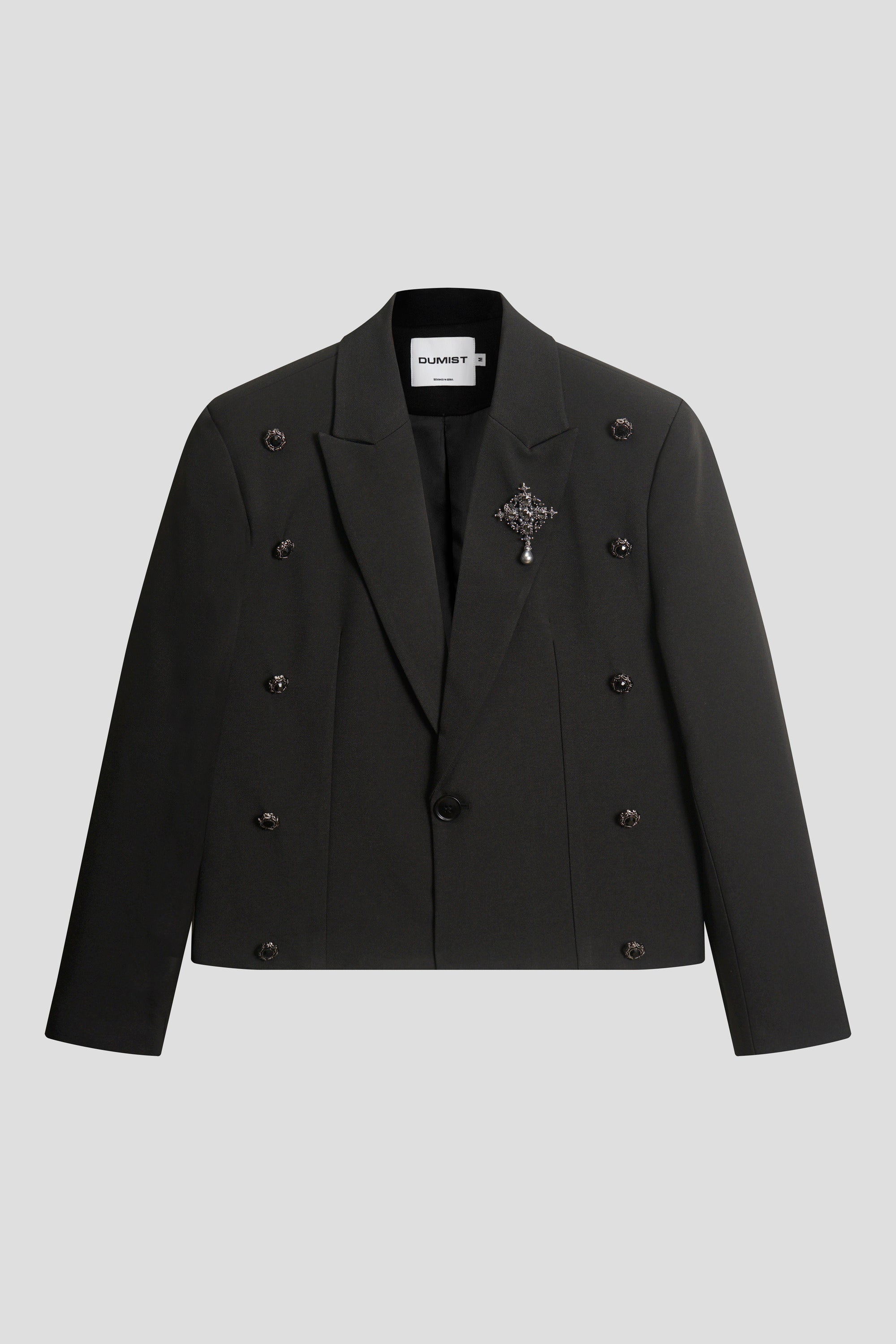 Jewelled Cross Double Breasted Blazer