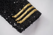 Gold Braid Sequin MJ Jacket