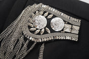 Silver Braid Fringed MJ Jacket