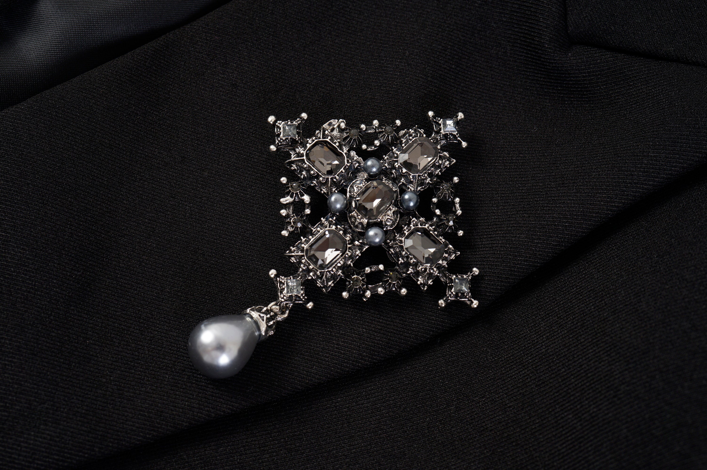 Jewelled Cross Double Breasted Blazer