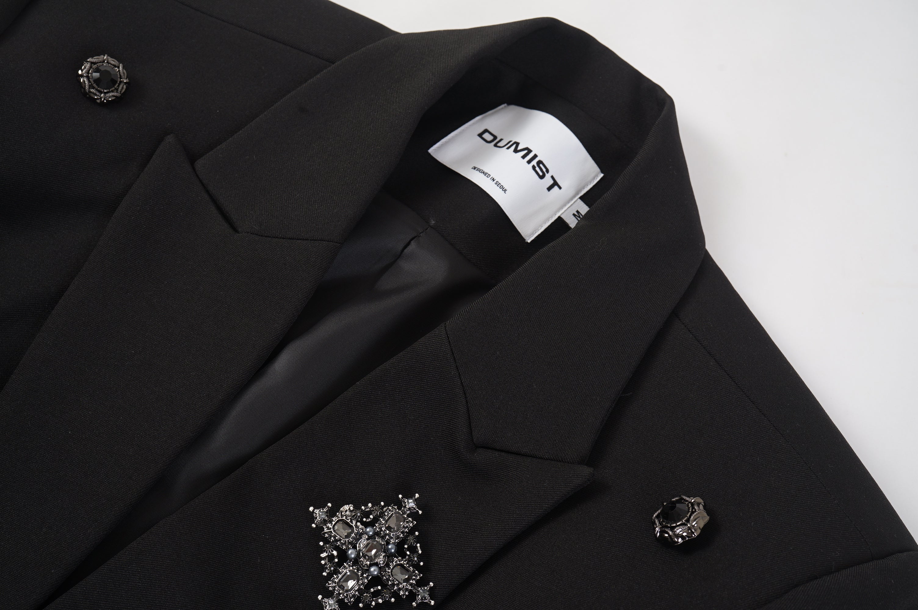 Jewelled Cross Double Breasted Blazer