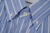 Crinkle Finish Stripe Poplin Shirt