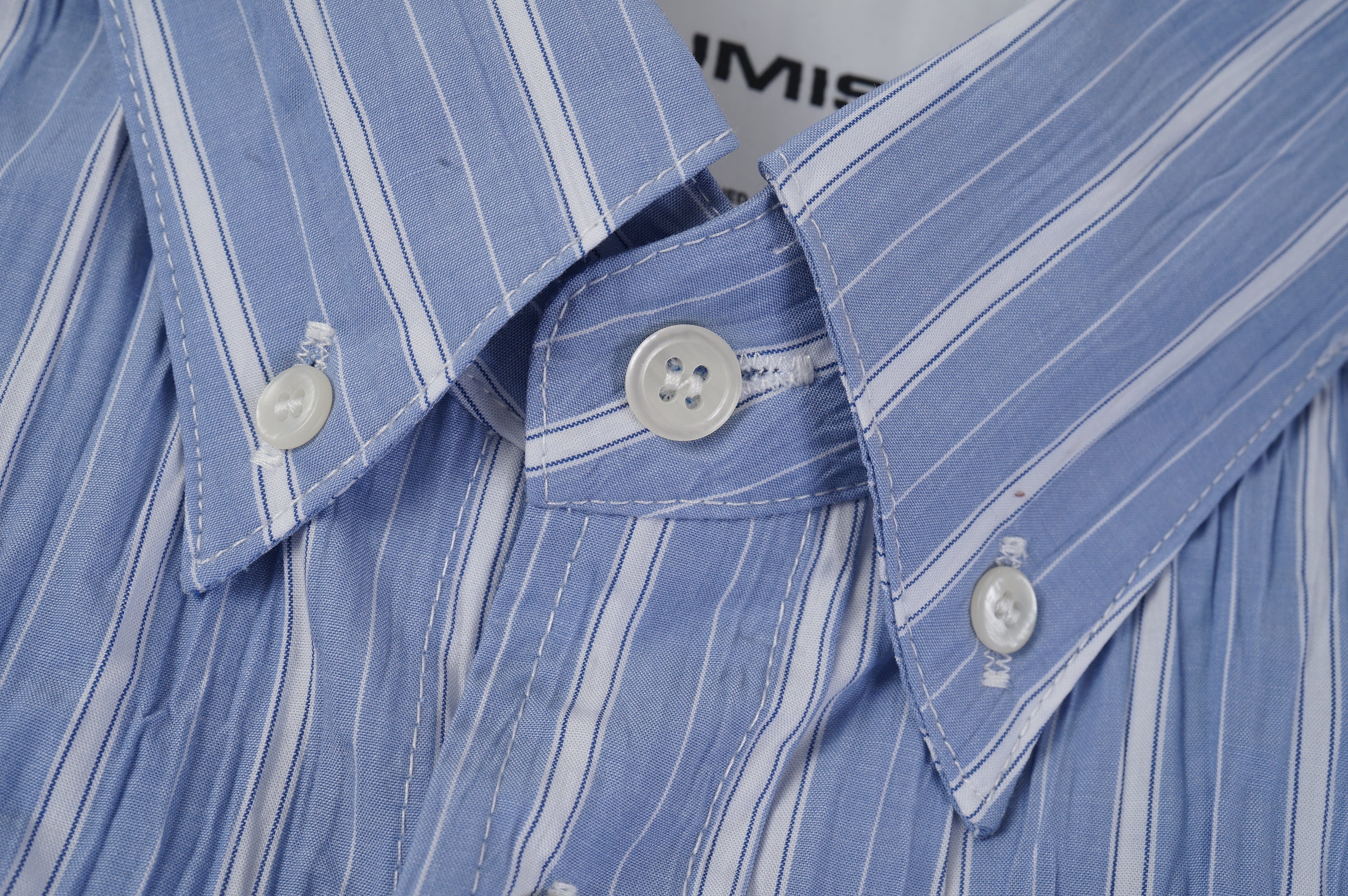 Crinkle Finish Stripe Poplin Shirt