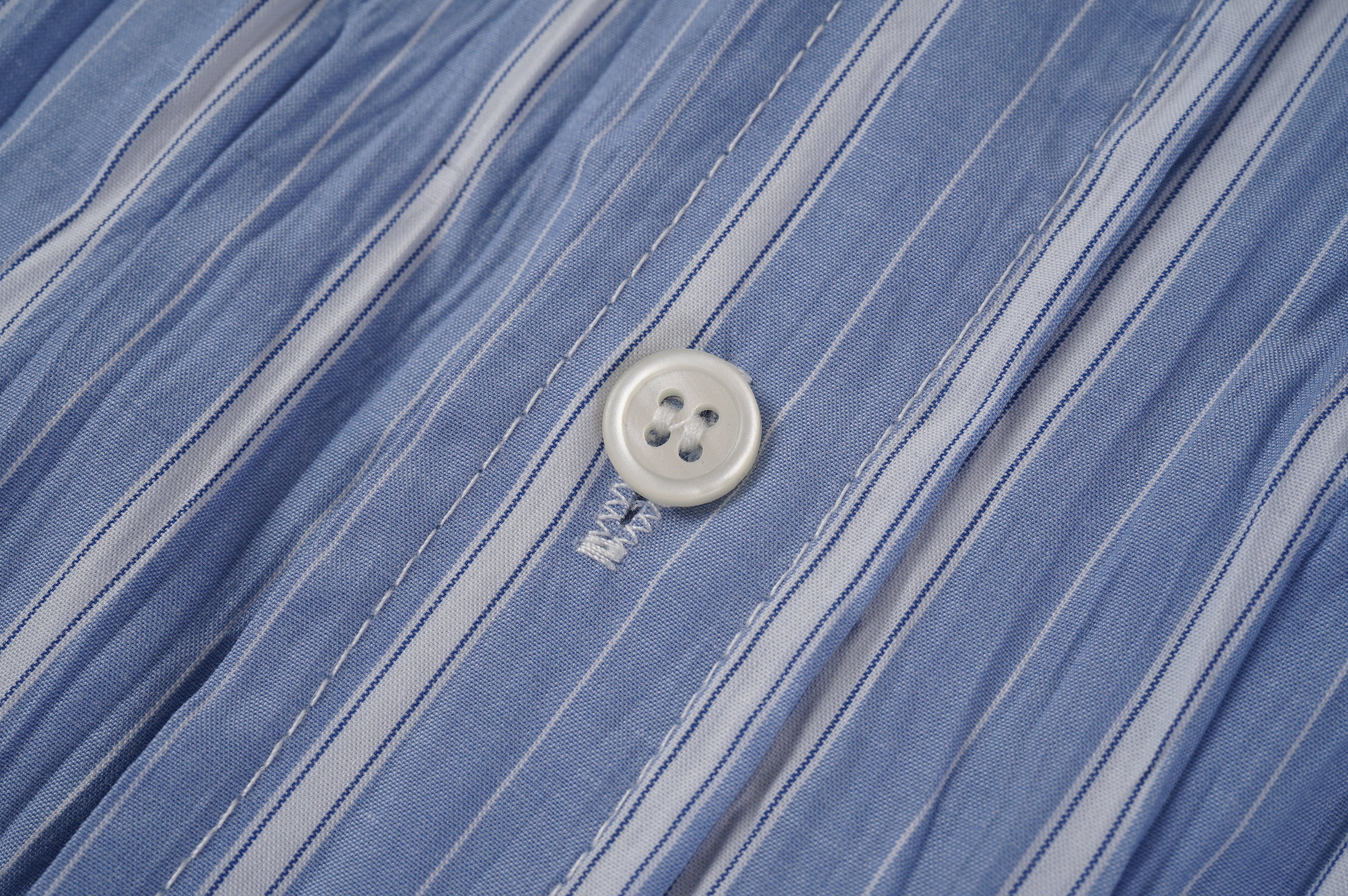 Crinkle Finish Stripe Poplin Shirt