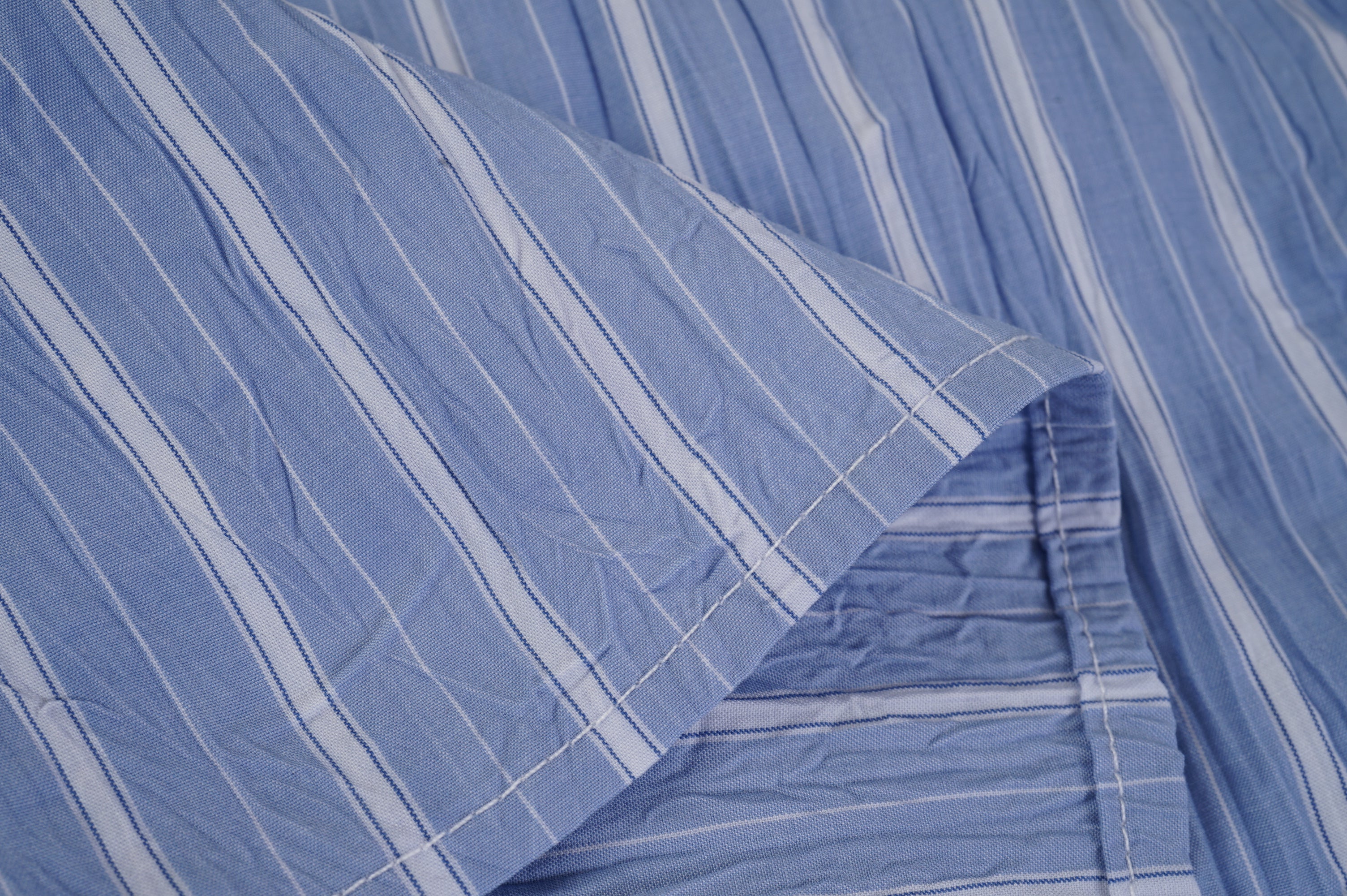 Crinkle Finish Stripe Poplin Shirt