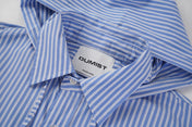 Hooded Twin Pocket Stripe Overshirt