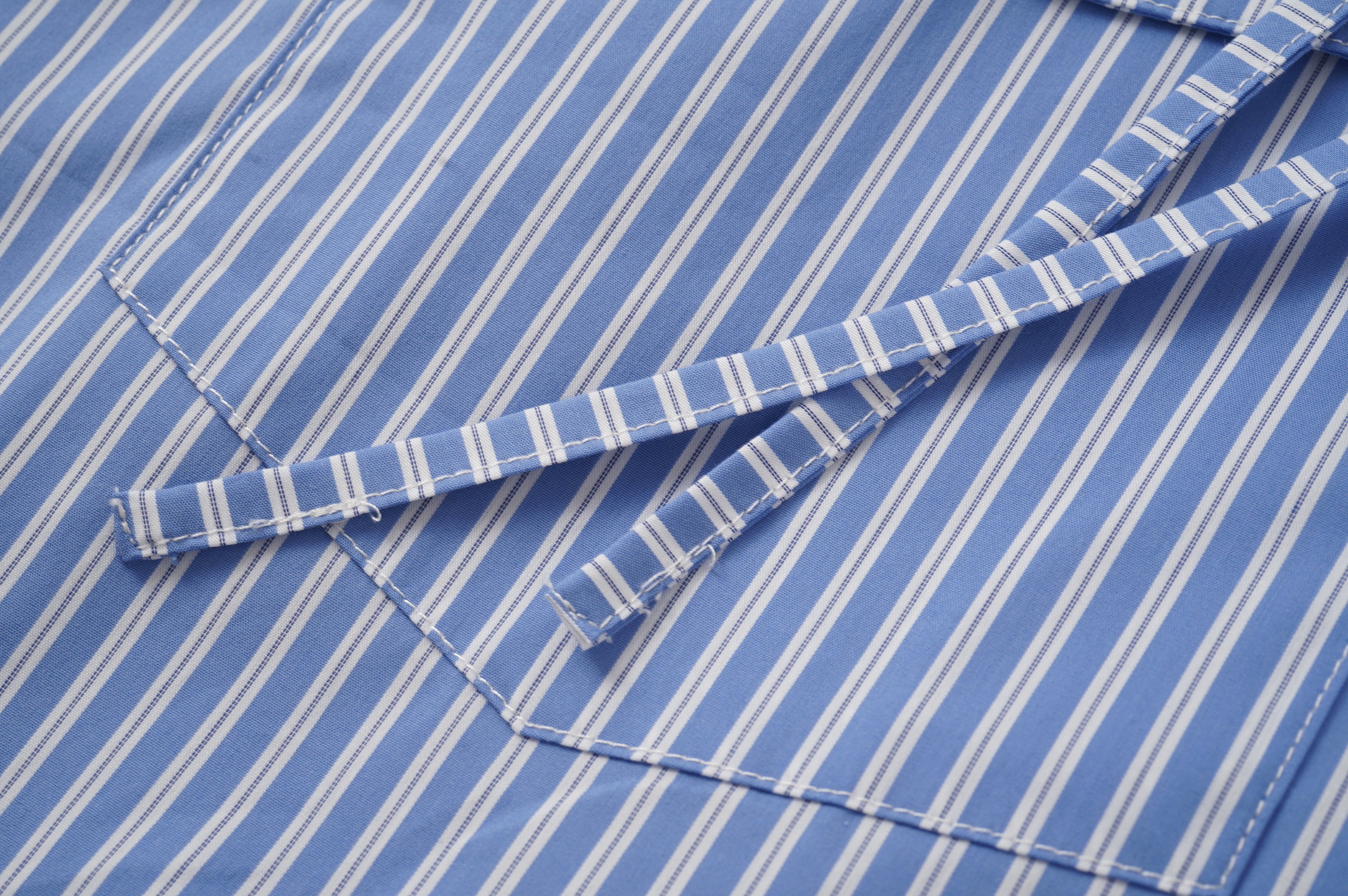 Hooded Twin Pocket Stripe Overshirt