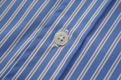 Hooded Twin Pocket Stripe Overshirt