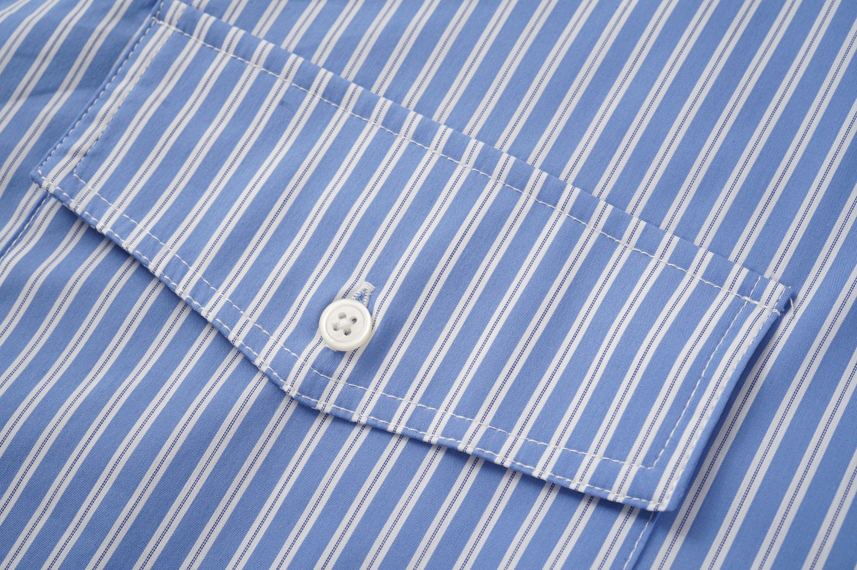 Hooded Twin Pocket Stripe Overshirt