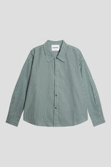 Green Check Snap Button Shirt