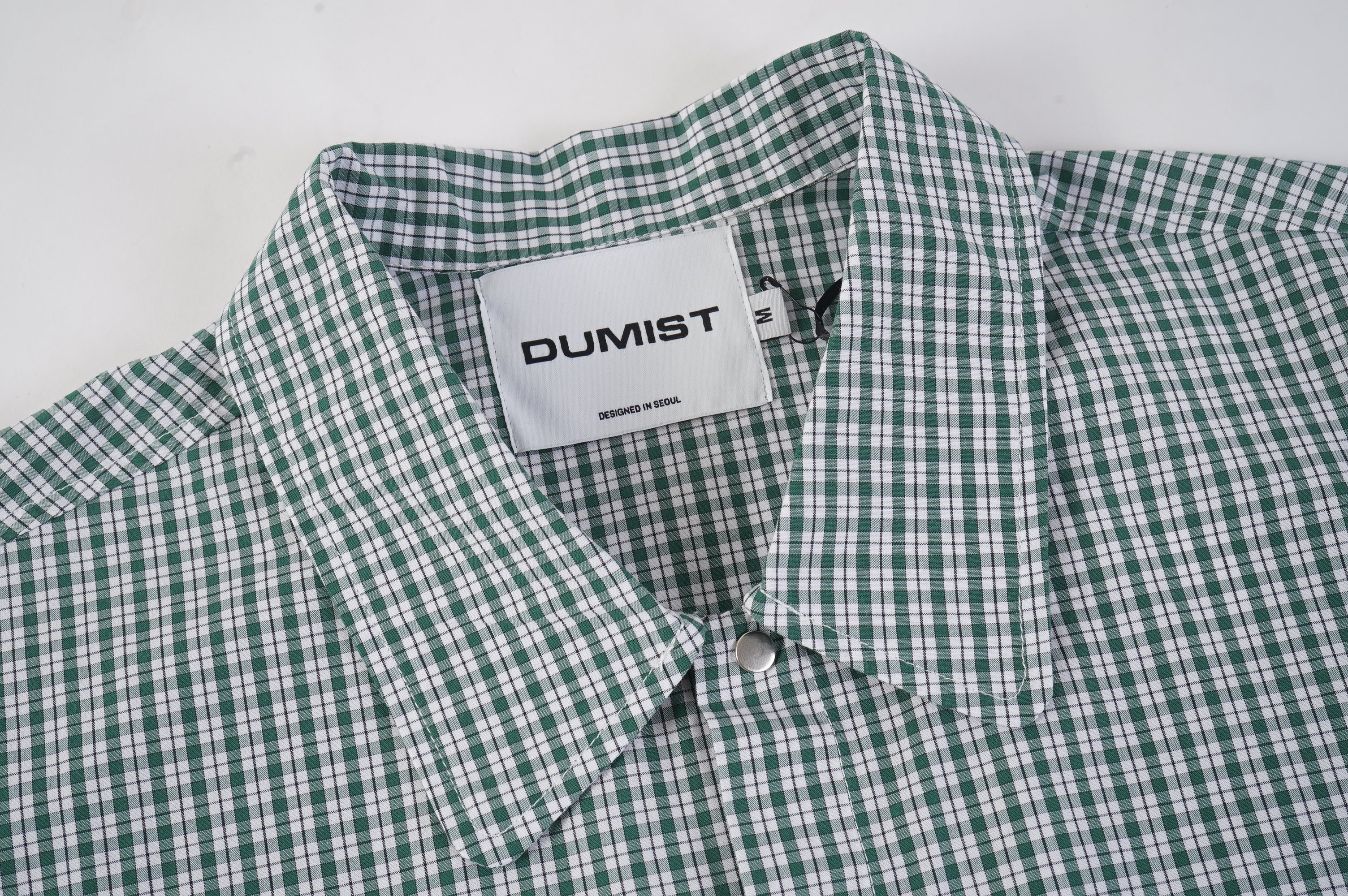 Green Check Snap Button Shirt