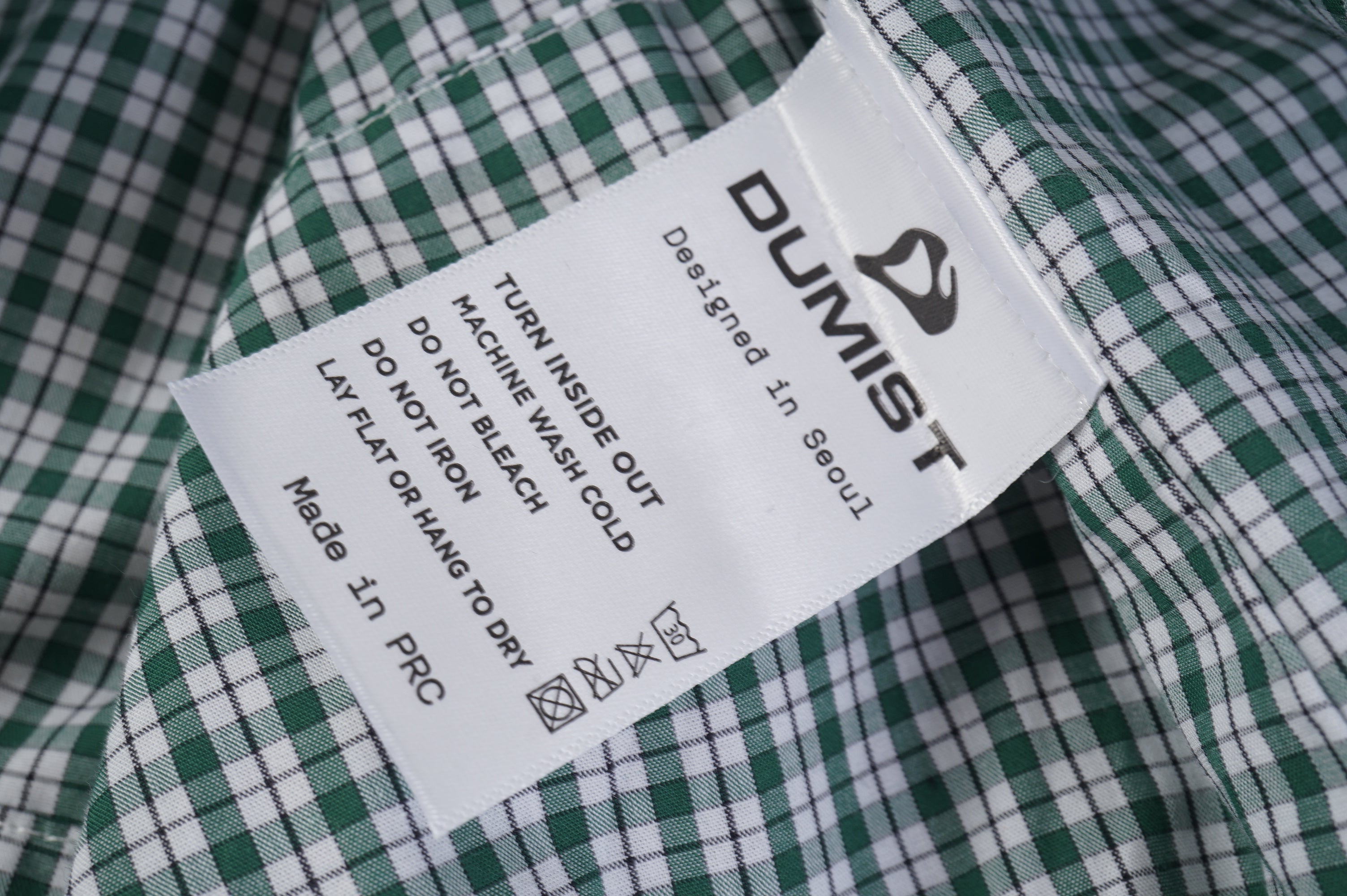Green Check Snap Button Shirt