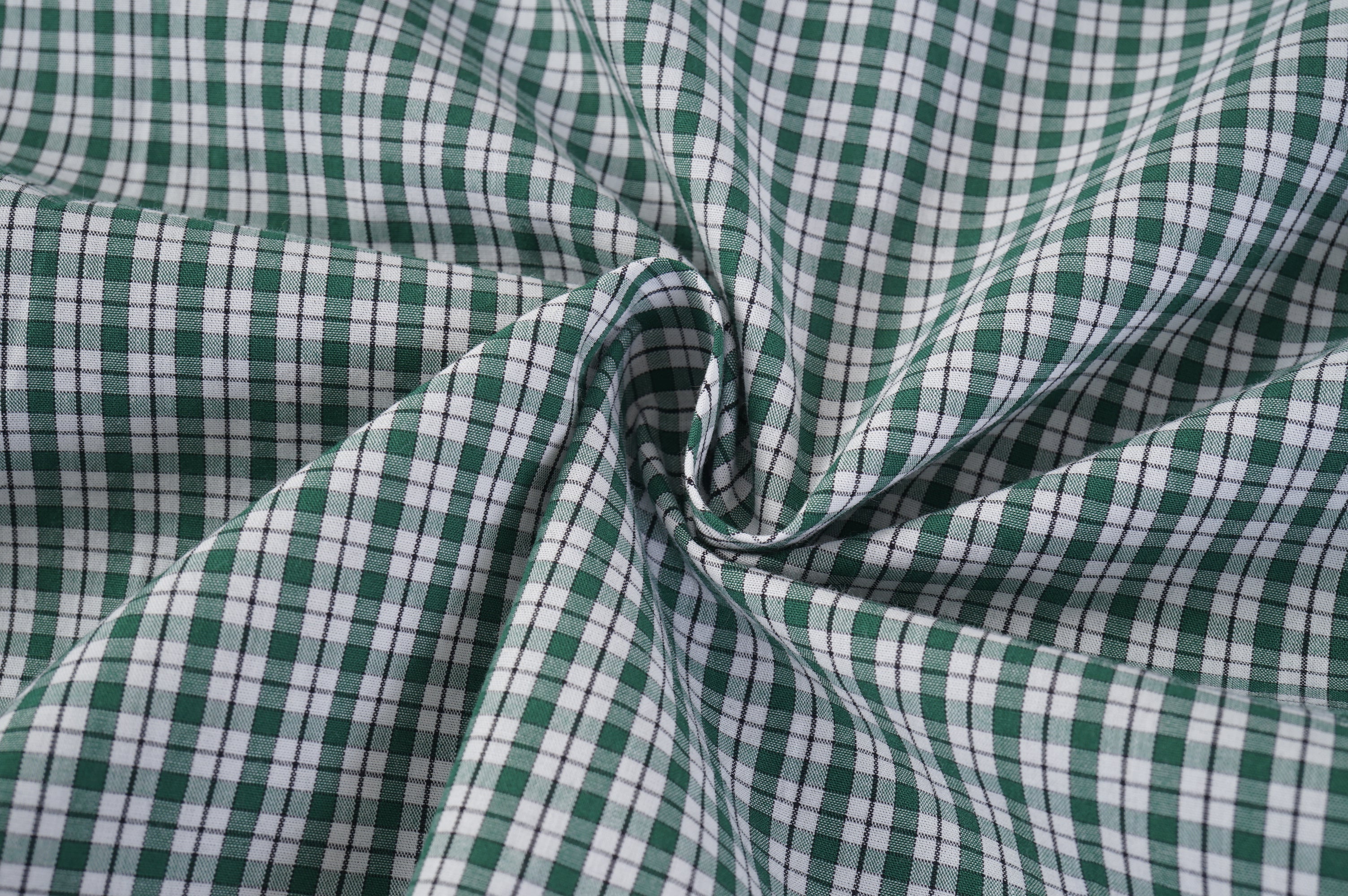 Green Check Snap Button Shirt