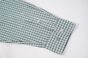 Green Check Snap Button Shirt