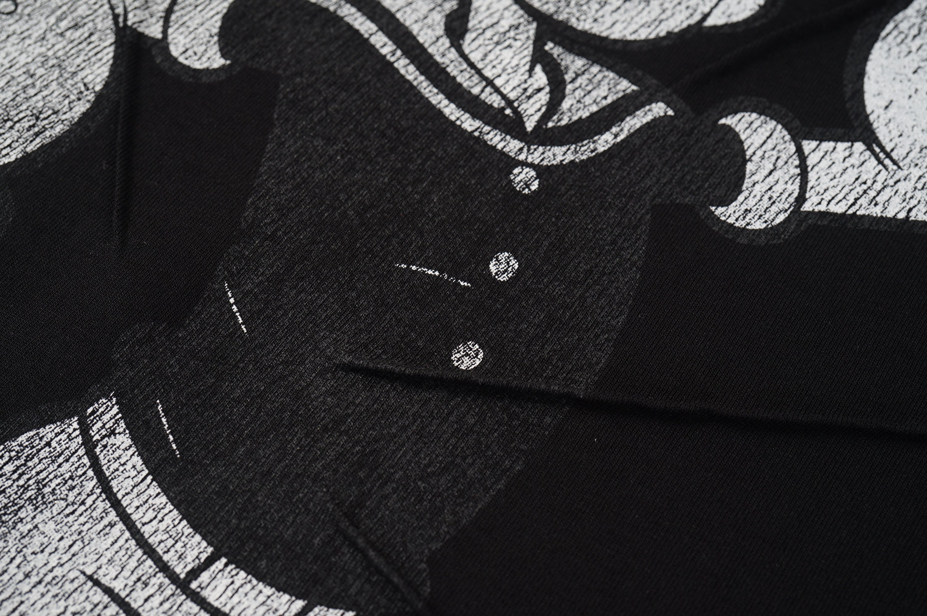 Cracked Popeye Print Oversized Tee