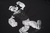 Cracked Popeye Print Oversized Tee