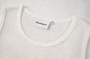 Open Mesh Knit Boxy Tank